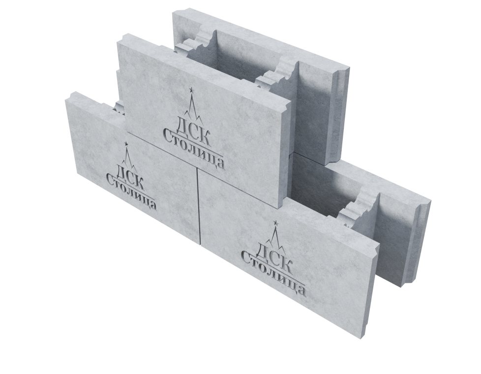 Бетонная несъемная опалубка БФ 400х200х200x40мм